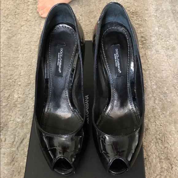 $900 Dolce Gabbana Authentic Leather heels size 35 usa 5 - Picture 2 of 11